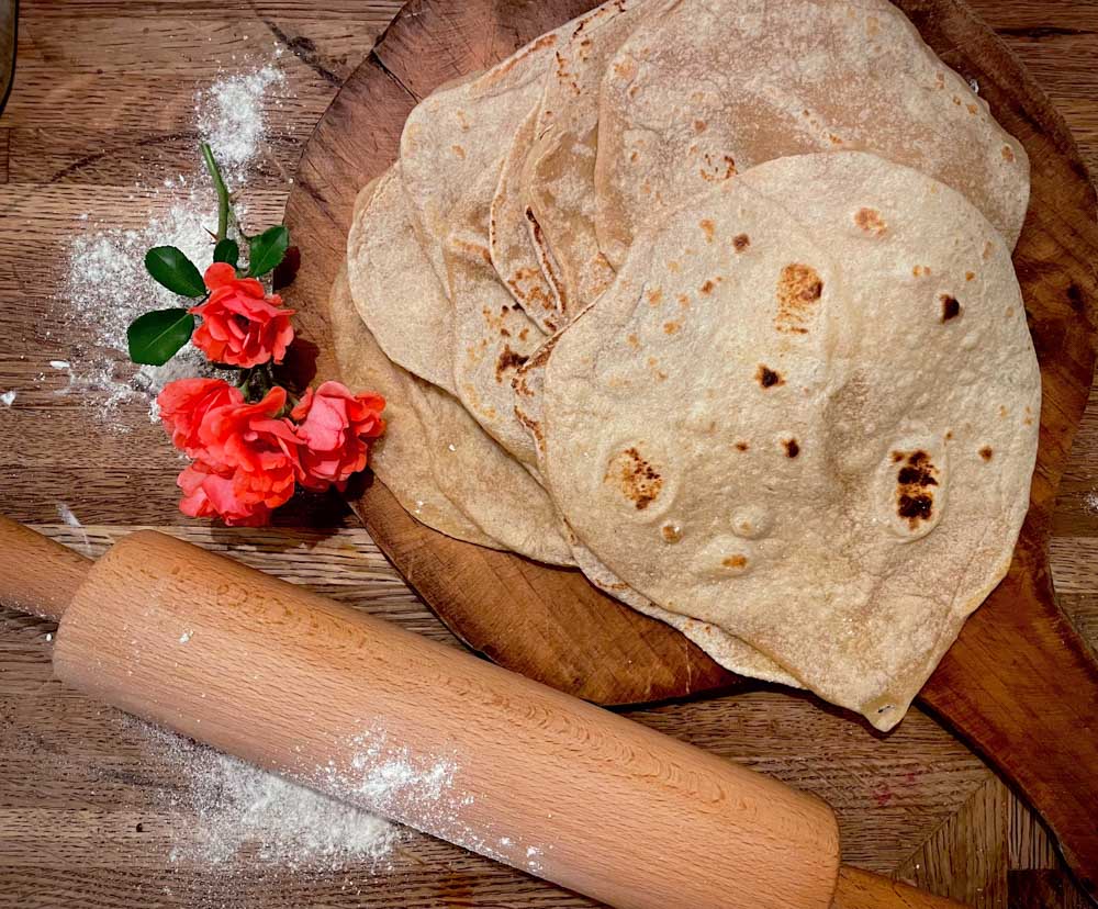 Freshly Milled Whole Wheat Tortillas